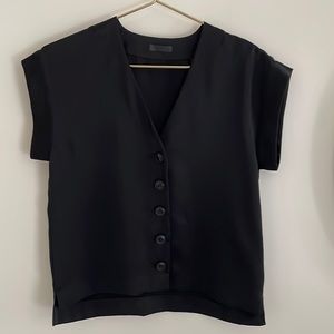 ATM Camp V Neck Blouse, sz XS